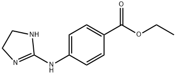 Benzoic acid, 4-[(4,5-dihydro-1H-imidazol-2-yl)amino]-, ethyl ester 结构式