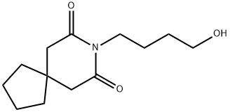 8-Azaspiro[4.5]decane-7,9-dione, 8-(4-hydroxybutyl)- Structure