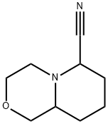 Pyrido[2,1-c][1,4]oxazine-6-carbonitrile, octahydro Struktur
