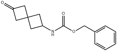 Benzyl (6-oxospiro[3.3]heptan-2-yl)carbamate 化学構造式