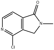 4-Chloro-2-methyl-2,3-dihydro-1H-pyrrolo[3,4-c]pyridin-1-one Struktur