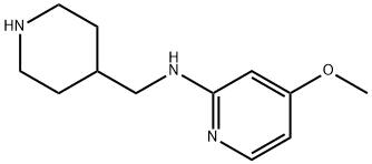 2-Pyridinamine, 4-methoxy-N-(4-piperidinylmethyl)- Structure