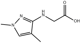 N-(1,4-dimethyl-1H-pyrazol-3-yl)glycine Struktur