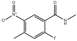 2-氟-N,4-二甲基-5-硝基苯甲酰胺, 2113622-63-0, 结构式