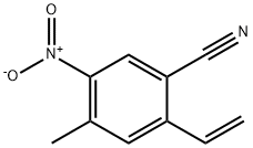 4-甲基-5-硝基-2-乙烯基苯甲腈 结构式