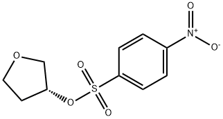 Benzenesulfonic acid, 4-nitro-, (3R)-tetrahydro-3-furanyl ester Struktur