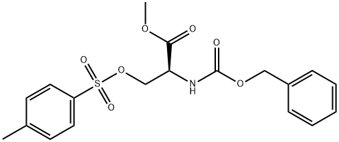 methyl 2-{[(benzyloxy)carbonyl]amino}-3-[(4-methylbenzenesulfonyl)oxy]propanoate Struktur