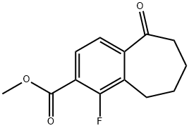 1-氟-5-氧代-6,7,8,9-四氢-5H-苯并[7]环烯-2-羧酸甲酯,2114341-54-5,结构式