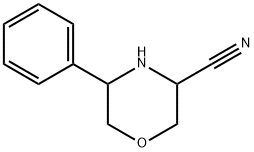 3-Morpholinecarbonitrile, 5-phenyl-,2114485-83-3,结构式