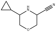 3-Morpholinecarbonitrile, 5-cyclopropyl- 结构式