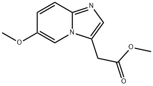 2-(6-甲氧基咪唑并[1,2-A]吡啶-3-基)乙酸甲酯 结构式