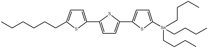 IN1501, Tributyl(5''-hexyl-[2,2':5',2''-terthiophen]-5-yl)stannane Struktur