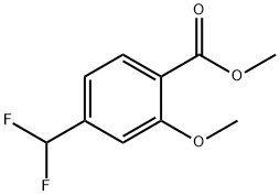 4-(二氟甲基)-2-甲氧基苯甲酸甲酯, 2117465-40-2, 结构式