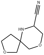 2,9-Dioxa-6-azaspiro[4.5]decane-7-carbonitrile,2120590-87-4,结构式