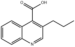 4-Quinolinecarboxylic acid, 3-propyl- Struktur