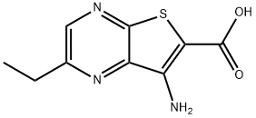 7-氨基-2-乙基噻吩并[2,3-B]吡嗪-6-羧酸,2123445-30-5,结构式