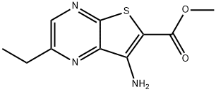 7-氨基-2-乙基噻吩并[2,3-B]吡嗪-6-羧酸甲酯,2123445-32-7,结构式