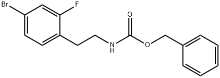 4-溴-2-氟苯乙基氨基甲酸苄酯, 2123445-55-4, 结构式