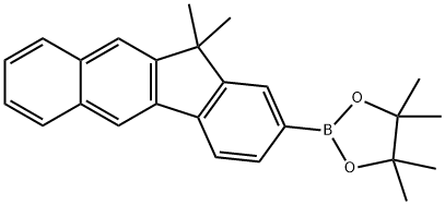 1,3,2-Dioxaborolane, 2-(11,11-dimethyl-11H-benzo[b]fluoren-2-yl)-4,4,5,5-tetramethyl- Struktur