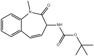 tert-Butyl (1-methyl-2-oxo-2,3-dihydro-1H-benzo[b]azepin-3-yl)carbamate Struktur