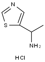 1-(1,3-thiazol-5-yl)ethan-1-amine hydrochloride 化学構造式