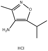 3-methyl-5-(propan-2-yl)-1,2-oxazol-4-amine hydrochloride Struktur