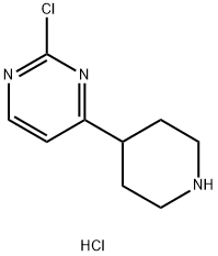 2-chloro-4-(piperidin-4-yl)pyrimidine hydrochloride,2126178-87-6,结构式