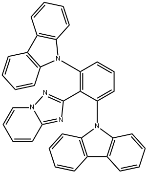 9,9'-(2-([1,2,4]triazolo[1,5-a]pyridin-2-yl)-1,3-phenylene)bis(9H-carbazole) Struktur