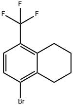 Naphthalene, 1-bromo-5,6,7,8-tetrahydro-4-(trifluoromethyl)- Structure