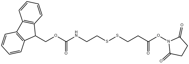 FMOC-NH-乙基-二硫键-丙酸活性酯, 2128735-23-7, 结构式