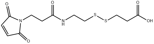Mal-NH-ethyl-SS-propionic acid, 2128735-24-8, 结构式