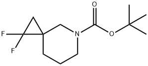 5-Azaspiro[2.5]octane-5-carboxylic acid, 1,1-difluoro-, 1,1-dimethylethyl ester Structure