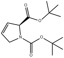 1H-Pyrrole-1,2-dicarboxylic acid, 2,5-dihydro-, 1,2-bis(1,1-dimethylethyl) ester, (2S)- Structure
