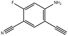 4-氨基-5-乙炔基-2-氟苯腈, 2131007-03-7, 结构式