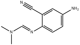 (E)-N'-(4-氨基-2-氰基苯基)-N,N-二甲基甲脒 结构式