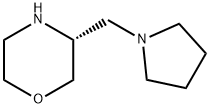 Morpholine, 3-(1-pyrrolidinylmethyl)-, (3R)- Structure