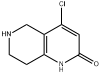 4-Chloro-5,6,7,8-tetrahydro-1,6-naphthyridin-2(1H)-one Struktur