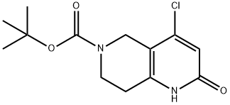 tert-Butyl 4-chloro-2-oxo-1,5,7,8-tetrahydro-1,6-naphthyridine-6(2H)-carboxylate Structure