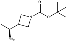 3-[(1S)-1-氨基乙基]氮杂环丁烷-1-甲酸 叔丁基 酯叔丁基 3-[(1S)-1-氨基乙基]氮杂环丁烷-1-甲酸酯, 2137058-21-8, 结构式