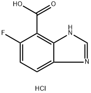5-fluoro-1H-1,3-benzodiazole-4-carboxylic acid hydrochloride Structure