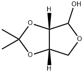 Furo[3,4-d]-1,3-dioxol-4-ol, tetrahydro-2,2-dimethyl-, (3aS,6aS)- 化学構造式