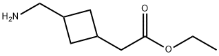 2-(3-(氨基甲基)环丁基)乙酸乙酯, 2137690-25-4, 结构式