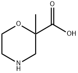 2-Morpholinecarboxylic acid, 2-methyl- Structure