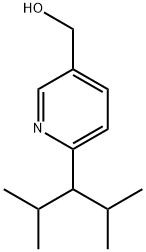 6-(2,4-dimethylpentan-3-yl)pyridin-3-yl]methanol 结构式