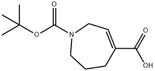 1-[(TERT-BUTOXY)CARBONYL]-2,5,6,7-TETRAHYDRO-1H-AZEPINE-4-CARBOXYLIC ACID, 2137832-17-6, 结构式