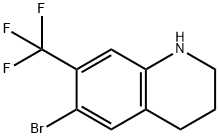 6-Bromo-7-(trifluoromethyl)-1,2,3,4-tetrahydroquinoline Structure