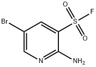 2-Amino-5-bromo-pyridine-3-sulfonyl fluoride Struktur