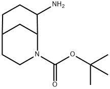 TERT-BUTYL 8-AMINO-2-AZABICYCLO[3.3.1]NONANE-2-CARBOXYLATE 结构式