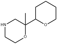 Morpholine,2-methyl-2-(tetrahydro-2H-pyran-2-yl)-,2138977-48-5,结构式