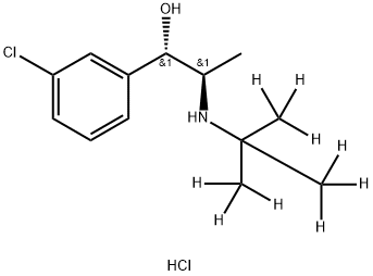 rac erythro-Dihydro Bupropion-d9 Hydrochloride, 2140262-50-4, 结构式